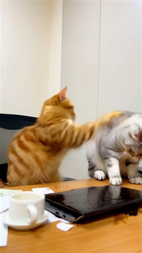 Cat crashed out working on the laptop