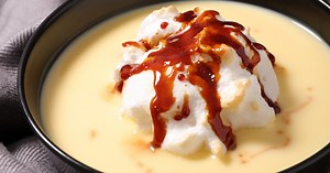 Ile flottante vegan au lait d'amande
