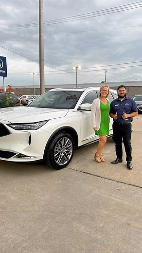 Check out this beautiful white Acura MDX Advance that Brooke bought 😎We Love Our Clients at Acura of Austin North #austintexas #cardealership #acura #mdx | Acura of Austin North
