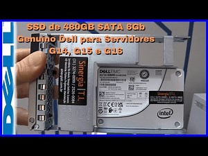 SSD 480GB SATA 6Gb Genuíno Dell para Servidores T150 R250 R260 R360 R450 R550 R740 R750 R760 R6525