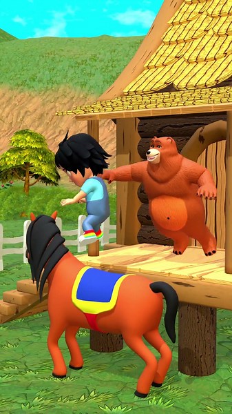 Finger Family Song ❤️👋💚 Animal finger Version - Horse Finger Family