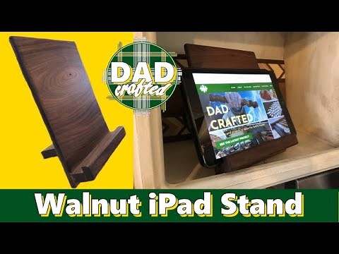 DIY iPad Stand made from scrapwood