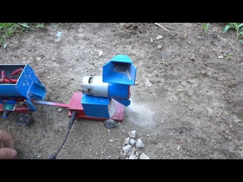 How To Make A Concrete Crusher | Combined With Small Three Wheel Cement Mixer Works Well