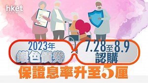 【銀色債券2023】第8批銀債7月28日起認購　保證息率升至5厘|香港經濟日報