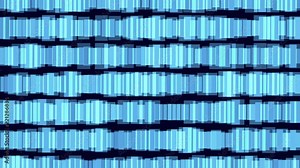 Abstract motion graphics, animation blue color tile fractal form background for your design. Dynamic sprites and shapes rotation. Blue texture background. Stock Video