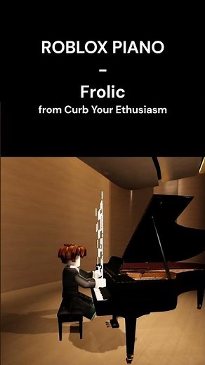 Frolic (Curb Your Enthusiasm Credits) | Luciano Michelini [ROBLOX Piano] #shorts