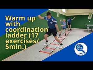Table Tennis Warm Up Coordination Exercises (17 exercises in 5min.)