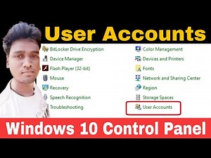 User accounts in control panel | Windows 7/8/10/11 Settings | The AB | In Hindi