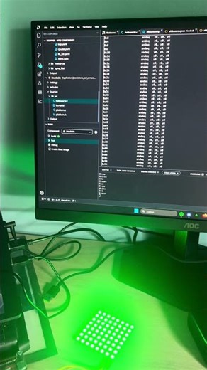 NeoPixel 8x8 project using AMD’s Pynq Z2 board. #diy #amd #67 #PXL