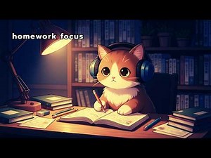 homework study lofi ✏️ calm focus background music (3 hours)