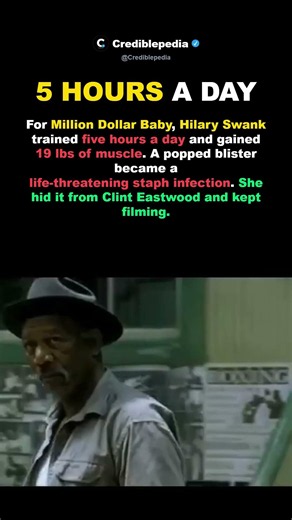 Hilary Swank Hid A Life-Threatening Infection From Clint Eastwood For Million Dollar Baby #shorts