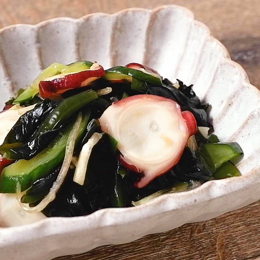 生わかめとタコの酢の物 作り方・レシピ | クラシル