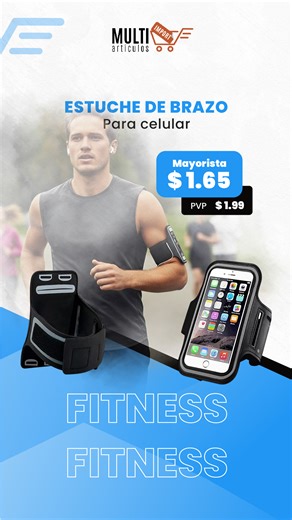 💪📱 ESTUCHE DE BRAZO PARA CELULAR 📱💪 Tu mejor compañero para entrenar sin preocupaciones. Lleva tu celular seguro mientras corres, haces ejercicio o sales a caminar. 🔥 MYR $1,65 🔥 PVP $1,99 ---------------------------------------------------------- 🚚 Envíos a todo el Ecuador 🇪🇨 📲 Pide ya por WhatsApp 👉 0978758120 Síguenos en Telegram: https://t.me/multiarticulos 📍#Quito - #Ambato - #Riobamba - #Guayaquil 𝗔𝗽𝗹𝗶𝗰𝗮 𝗿𝗲𝘀𝘁𝗿𝗶𝗰𝗰𝗶𝗼𝗻𝗲𝘀: Colores según stock | envío a provincia