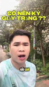 Should I sign a blank paper ?? #xuhuongyoutube