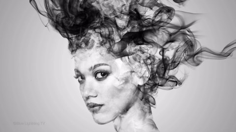 Photoshop: How to create a portrait of smoke