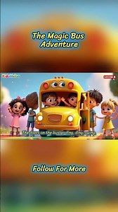 🌈 Magic Bus Adventure Song for Kids | Wheels on the Bus Fantasy Ride | kidomelon