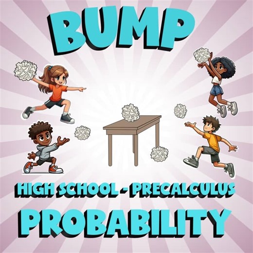 Probability BUMP Math Game - No Prep PreCalculus Review Activity