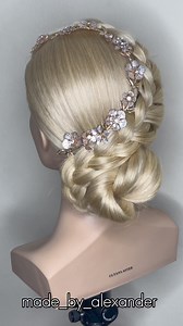How to style WEDDING GUEST UPDO quick & easy Bridal Updo Romantic & Elegant Easy & Simple Romantic Simple & Easy Hair Tutorial Romantic 🥰 ✨WATCH ✨LEARN ✨SAFE #fashionstyle #hairstyling #longhairstyles #wedding #braidstyles #weddinginspiration #bridalstyle | MadeByAlexander