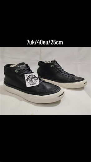 Converse Jack Purcell Mid Cut Leather 7uk/40eu/25cm (sesuai utk 6.5uk) #conversebundlemurah #conversecollector #conversecollection #kasutconversebundle #ojisan65uk