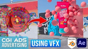 如何使用 Blender 创建 CGI 广告动画教程的技巧（中英文字幕）