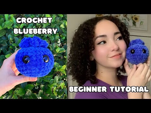 Crochet Amigurumi Blueberry | Beginner Tutorial 🫐