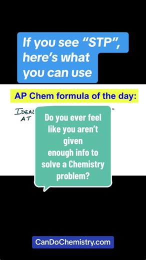 AP Chem formula of the day Part 20- molar volume Chem instructor explains how to use the volmue/mole ratio of a gas at STP. A must know for AP and Gen Chem students #apchem #genchem #chemtok #alevelchemistry #apchemistry #chemistryhelp #chemistryhacks #chemistryexams #apexams #highschoolchemistry #chemistrytutor #generalchemistry #chem #gaslaws