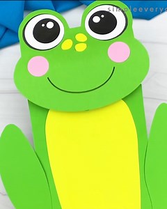 🐸 Frog Paper Bag Craft ✂️ Get the template on the blog | Simple Everyday Mom