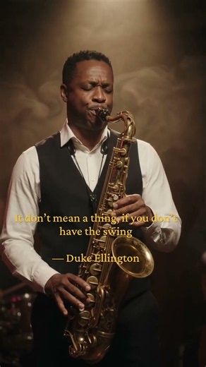 Duke Ellington. It don’t mean a thing, if you don’t have the swing.