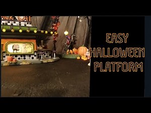 Quick and Easy Halloween Mini Village Display Platform [Tutorial]