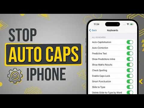 ⌨️ How To Turn Off Auto Capitalization On iPhone | 📱 Disable Auto Caps Easily