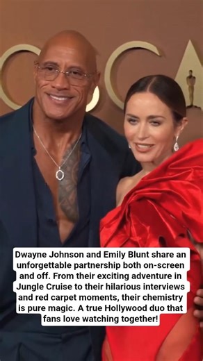 Dwayne Johnson & Emily Blunt’s Incredible Chemistry On and Off Screen! 🌟 #dwaynejohnson