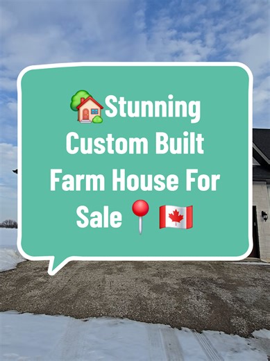 🏡 JUST LISTED | Custom-Built Home on Stunning Farmland This 3,000 sq ft custom-built home sitting on expansive farmland is everything — luxury finishes, soaring ceilings, chef's kitchen, and a primary suite with views that'll take your breath away. Outside? Acres of open land, total privacy, and endless possibility. Farm it, build on it, or simply enjoy the rare gift of wide-open space. Homes like this don't wait. 📞 Book your private tour today. ✅ 3,000 Sq Ft Custom Build | ✅ Premium Finishes 