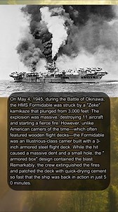 HMS FORMIDABLE’S 50 MINUTES MIRACLE ⚓ #WWIIHistory #HMSFormidable #BritishPacificFleet #Kamikaze #BattleOfOkinawa #NavalHistory #RoyalNavy #WWII #AviationHistory #PacificWar #fblifestyle | Gist of History
