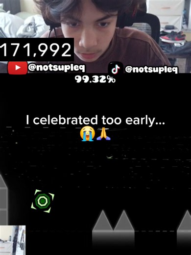 "I finally beat it" just to die 😭 #fyp #foryou #geometrydash #gd #sup... | geometrydash
