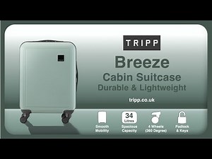 Tripp Breeze Sage Cabin Suitcase 360° View | Compact & Stylish Carry-On
