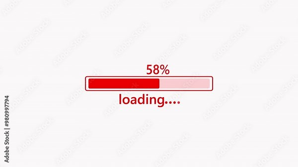 Loading wheel animation. loading icon animation. Loading Circle Video with Glow. Loading bar downloading progress animation transfer 0-100 on black background. 4k video.