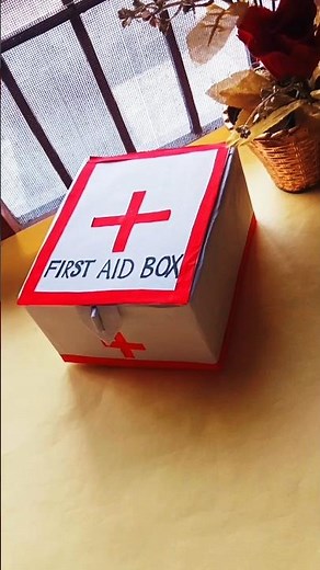 How to make first Aid Box 🩺 #firstaid #trending #papercraft #diyfirstaid #shortvideo #diy