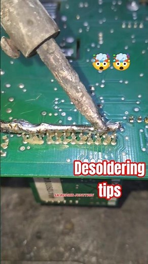 Desoldering Like a PRO with SECRET Tips You Need Now #shorts #electronic #soldier