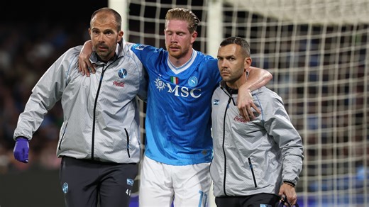 Buteur mais blessé: De Bruyne sort en pleurs après avoir inscrit un penalty avec Naples contre l'Inter