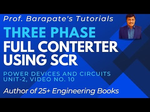 THREE PHASE FULL CONVERTER USING SCR (WITH R-LOAD)