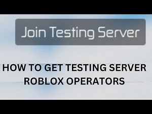 How to get the testing server in roblox operators #explore #roblox #robloxoperators #tutorial