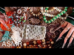 ASMR Clicky Clacky XXL Nails Tapping & Scratching on Beads (🎧 soft spoken, tapping & scratching)
