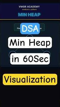 Min-Heap Insertion Visualized! 🌳 | How Min-Heaps Actually works|VMGR Academy | கல்வியால் உயர்வோம்📖