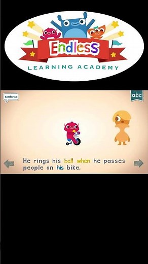 Letter B and the Word "Bell"🔔: Teaching Kids to Read with Endless Reader | Part 2 #shorts