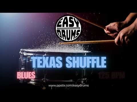 Texas Shuffle – Fast Blues Shuffle Drumless Backing Track (125 BPM Drum Play-Along)