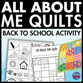Back to School All About Me Story Collaborative Quilt Activity Classroom Decor