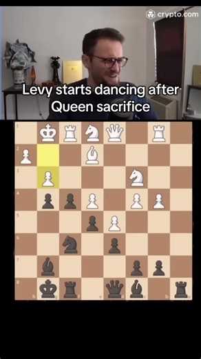 Insane queen sacrifice#chess #chesscom #gothamchess #chessmaster