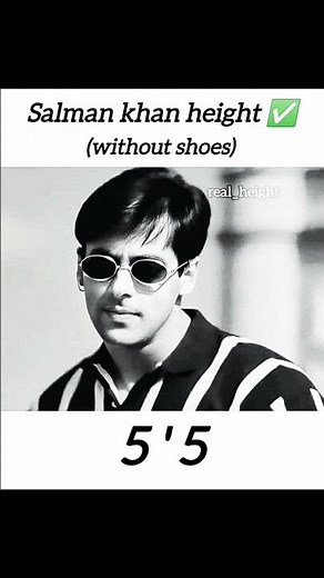 Salman Khan Real Height Revealed! 😱 #shorts #salmankhan #bollywood #facts
