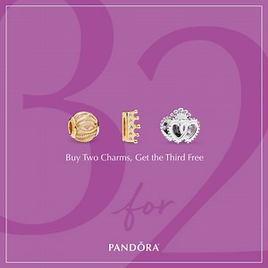 8 comments | The royal celebration begins! Buy 2 charms and get the 3rd one FREE. From sterling castles to silver crowns, regal pieces help you celebrate in style all Victoria Day weekend. Shop today. https://go.pandora.net/2LIqBTu | Pandora | Facebook