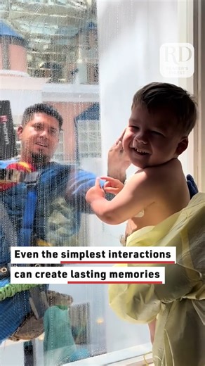 112K views · 223 reactions | This little boy was all smiles when he spotted the window cleaner! | Reader's Digest | Facebook